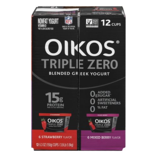 Oikos Triple Zero Greek Yogurt Variety Pack